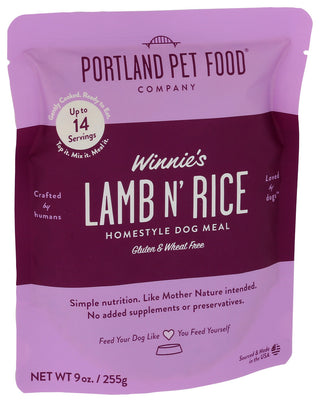 Portland Pet Food Company Dog Food Lamb And Rice - Left - Front