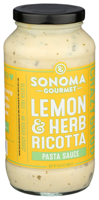Sonoma Gourmet Sauce Psta Lmn Hrb Rctta - Left - Front