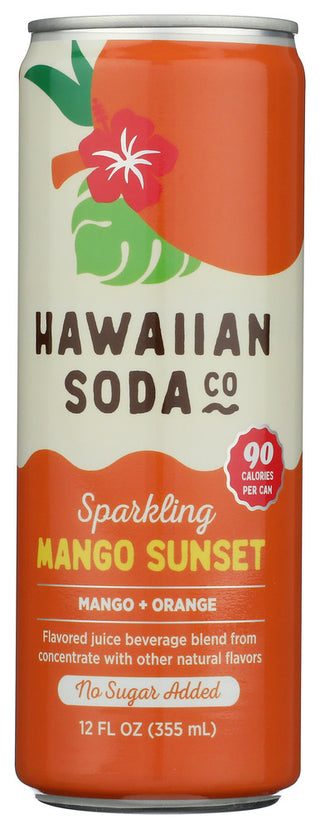 Hawaiian Soda Co Juice Spk Mango Sunset - No Plunge - Front