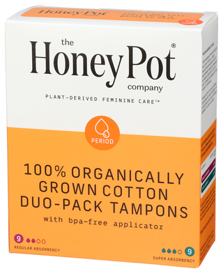 The Honey Pot Tampon Cotton Duo Pack - Right - Front