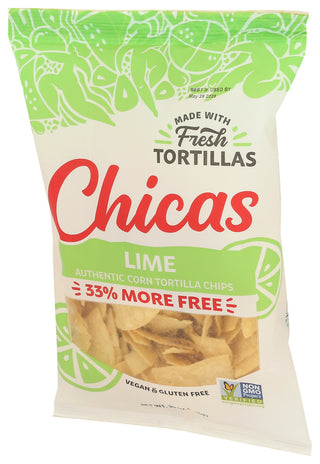 Chicas Chips Tortilla Lime - Right - Front