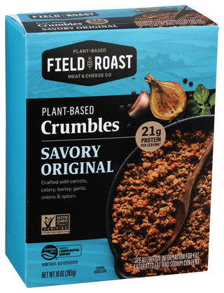 Field Roast Meat Crumbles Orig Savry - Left - Front