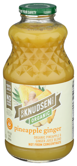 Knudsen Juice Pnapple Ginger Org - Right - Front