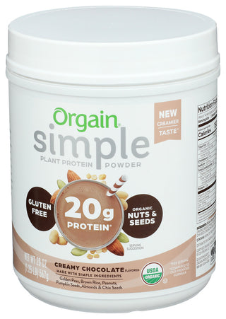 Orgain Proten Smpl Pdr Choc Org - Right - Front