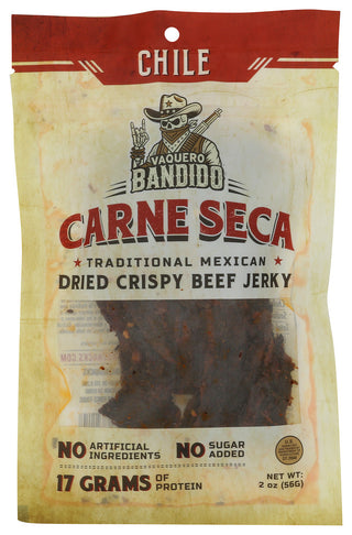 Vaquero Bandido Jerky Beef Mex Chile - No Plunge - Front