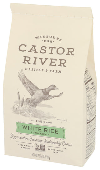 Castor River Farms Rice White Long Grain - Right - Front