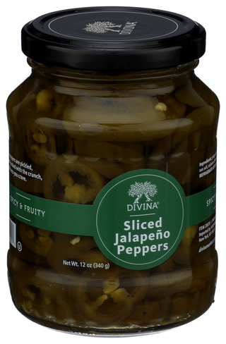 Divina Peppers Jalapeno Sliced - Left - Front