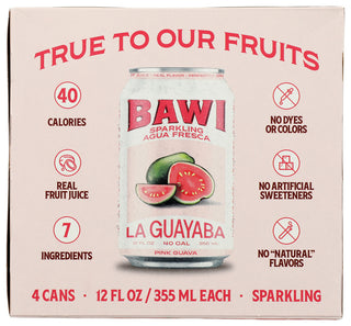 Bawi Agua Fresca Agua Frs Spk Guava 4pk - No Plunge - Front