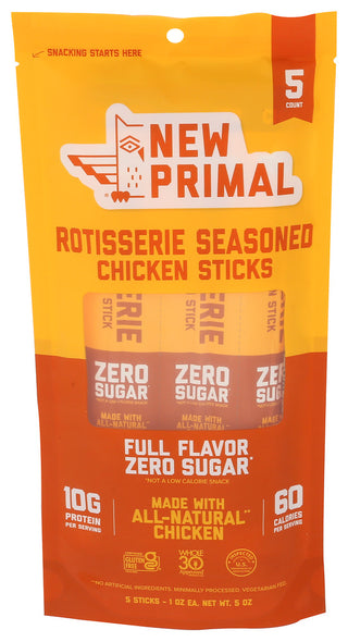 The New Primal Stick Chkn Rts Seasn 5pc - Centre - Front