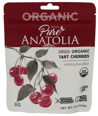 Pure Anatolia Cherries Dried Tart Org - Centre - Front