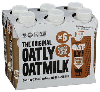Oatly Milk Oat Chocolate 6pk - Left - Front