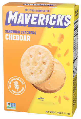 Mavericks Cracker Cheddar Sndwch - Right - Front