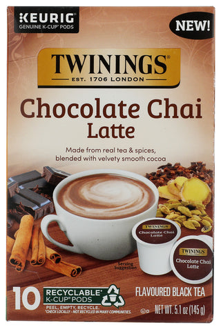 Twining Tea Latte Choc Chai Kcup - No Plunge - Front