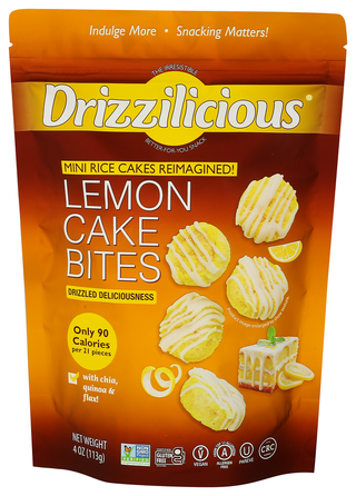 Drizzilicious Rice Cake Mini Lemon - Centre - Front