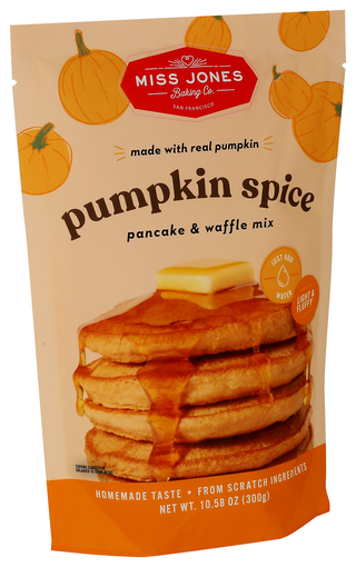 Miss Jones Baking Co Pancake Mix Pumpkin Spce - Left - Front