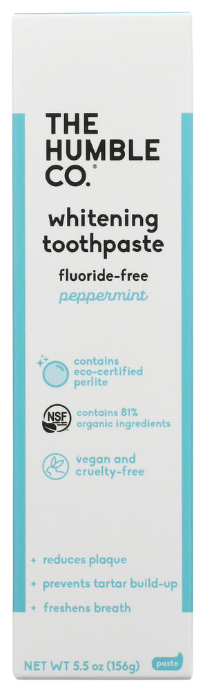 The Humble Co Toothpaste Peppermnt Wht - No Plunge - Front