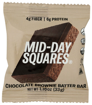 Mid Day Squares Bar Brownie Batter - No Plunge - Front