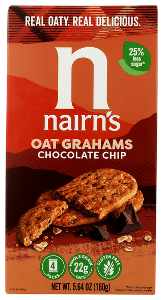 Nairns Cookie Oatmeal Choc - No Plunge - Front