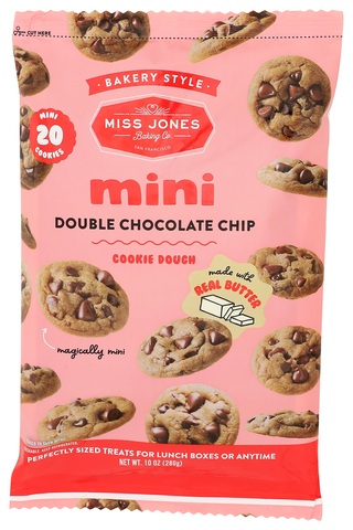 Miss Jones Baking Co Dough Bkry Mini Choc Chp - Centre - Front