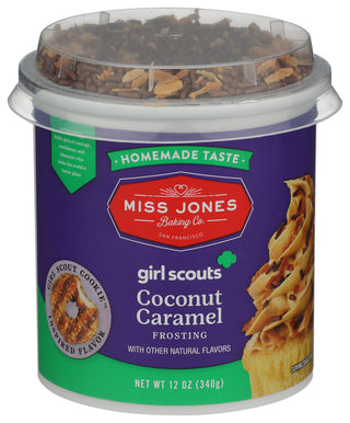 Miss Jones Baking Co Frosting Coconut Caramel - Centre - Front