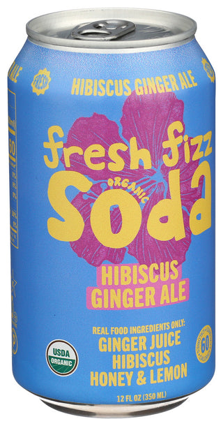 Fresh Fizz Soda Org Hibscs Gngr Ale - Left - Front