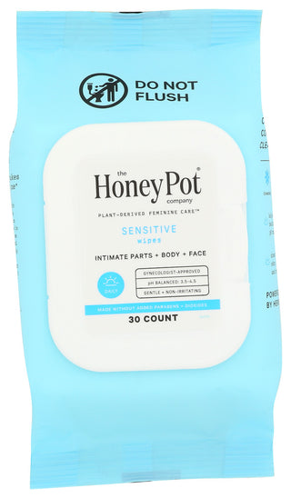 The Honey Pot Wipes Sensitive Intimate - No Plunge - Front