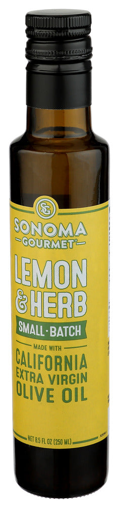 Sonoma Gourmet Oil Olv Xvrgn Lemon Herb - Right - Front