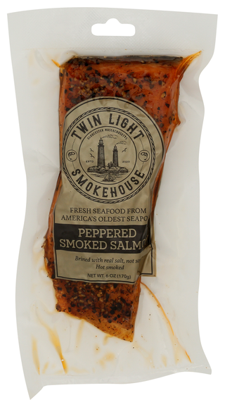 Twin Light Smokehouse Salmon Smoked Peppered - Centre - Front