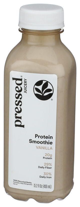 Pressed Juicery Smoothie Prtn Vanilla - Right - Front