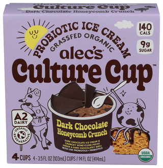 Alecs Ice Cream Ice Cream 4pk Dk Chc Hny - Centre - Front