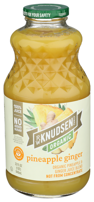 Knudsen Juice Pnapple Ginger Org - Centre - Front