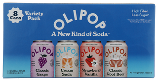 Olipop Soda Preb Variety 8pk - No Plunge - Front