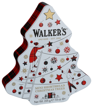 Walkers Tin Christmas Shrtbrd - Left - Front