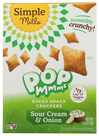 Simple Mills Cracker Sour Cream Onion - No Plunge - Front
