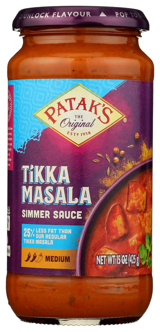 Pataks Sauce Tkka Msala Low Fat - No Plunge - Front