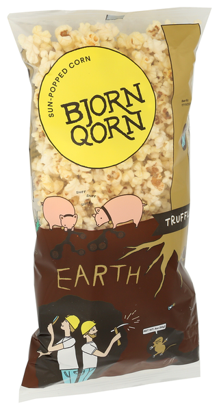 Bjornqorn Popcorn Earth Sunpoppd - Left - Front
