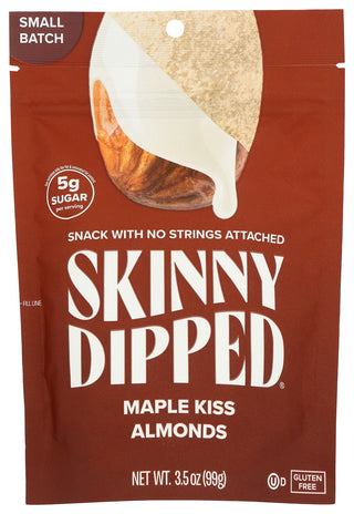 Skinnydipped Almonds Maple Kiss - No Plunge - Front