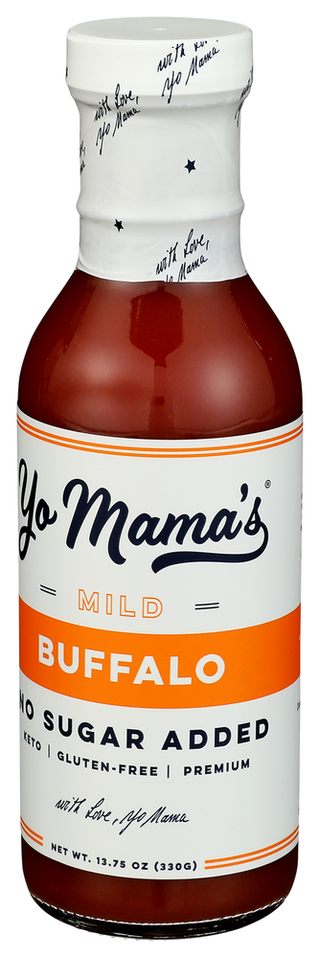 Yo Mamas Foods Sauce Buffalo Original - Right - Front