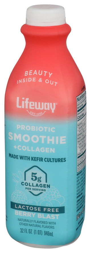 Lifeway Smoothie Berry Blast - Right - Front