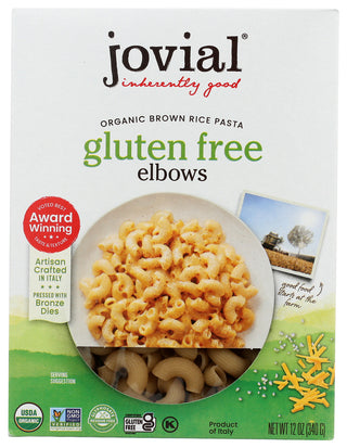 Jovial Pasta Brn Rice Elbows - No Plunge - Front