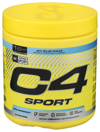 Cellucor C4 Sport Icy Blue Rasp - Centre - Front