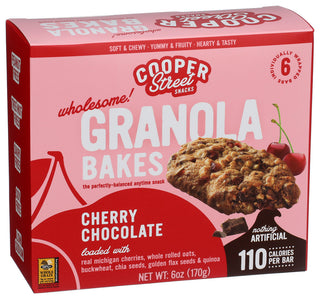 Cooper Street Granola Bakes Choc Cherry - Left - Front