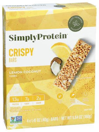 Simplyprotein Bar Snack Lemon Coco 4pk - Left - Front