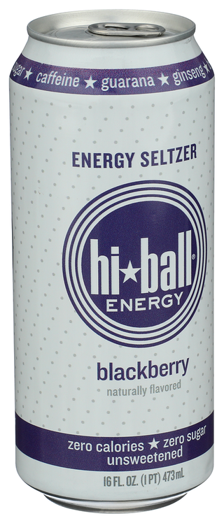 Hiball Bev Enr Sltzr Blackberry - Left - Front