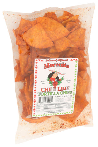 Morenita Chips Tortilla Chl Lime - Left - Front