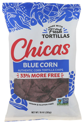 Chicas Chips Tortilla Blue Corn - No Plunge - Front
