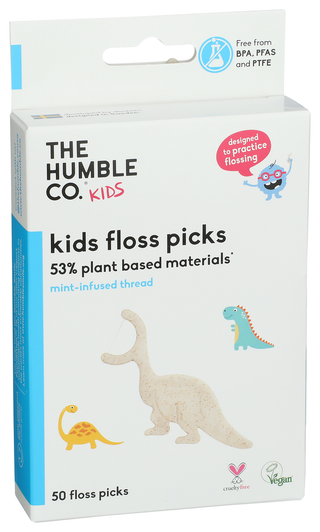The Humble Co Floss Mint Kids Picks - Left - Front