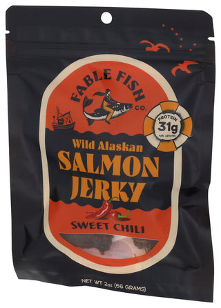 Fable Fish Co Jerky Sweet Chili Salmon - Right - Front