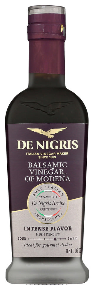 DE NIGRIS VINEGAR, BALSAMIC OF MODENA, 8.5 FL. OZ. - No Plunge - Front