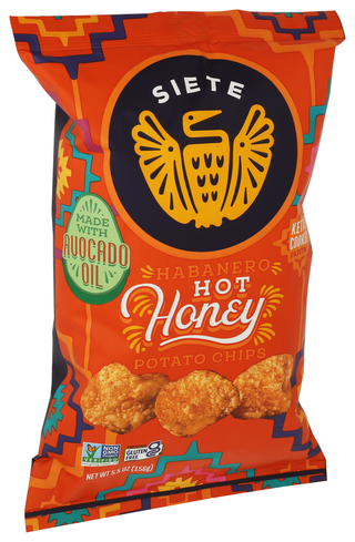Siete Chips Potato Hbnro Honey - Left - Front